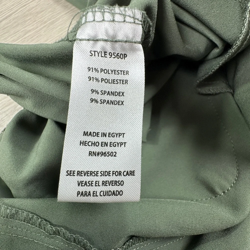 HH Works Women Scrub Pants Healing Hands Green 2XP Cargo Pockets Elastic Waist - Picture 9 of 9
